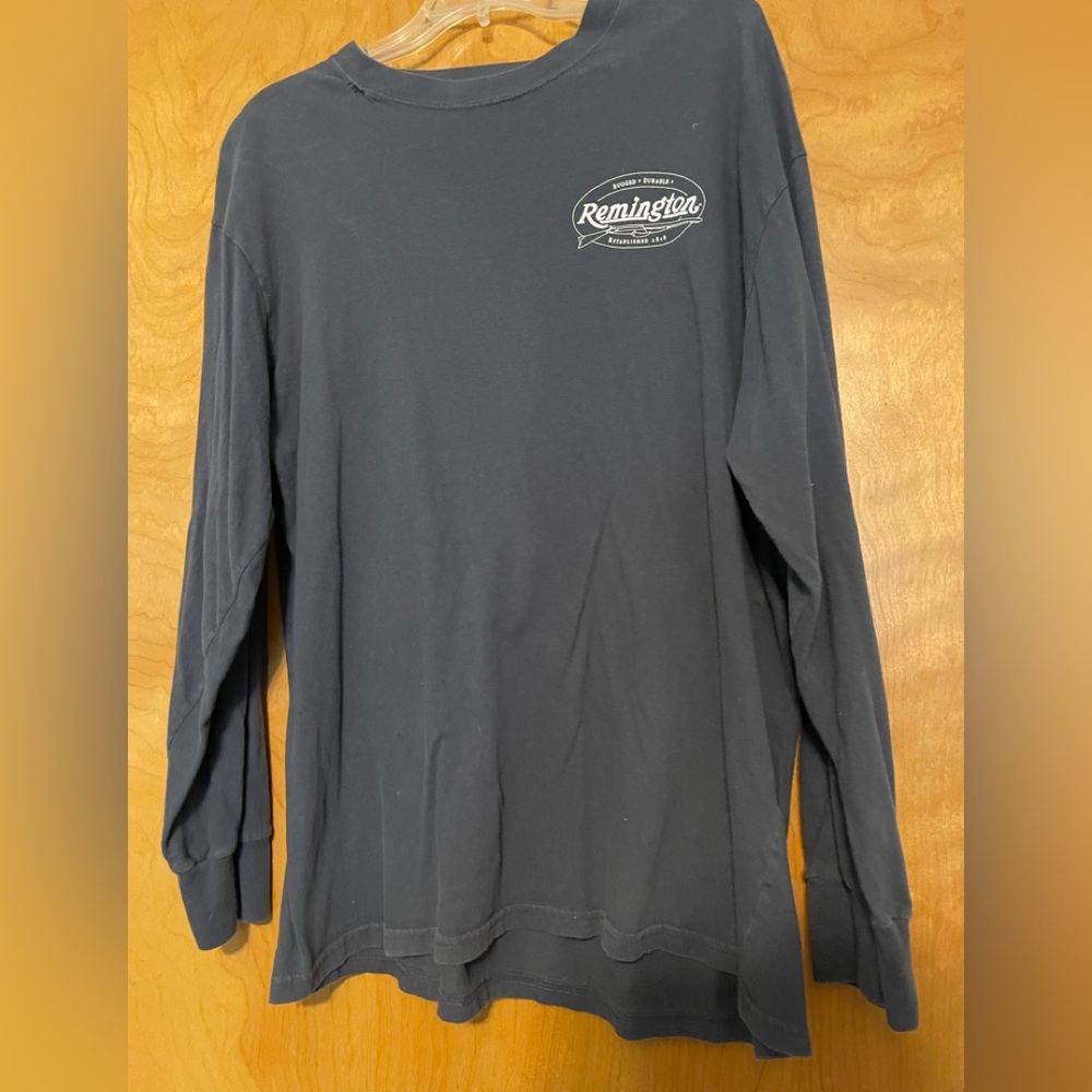 Remington Men's slate Blue Gray Long Sleeve Shirt. Size Medium - Picture 2 of 4